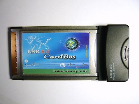 PCMCIA CardBus 2Port USB2.0�J�[�h(#020)